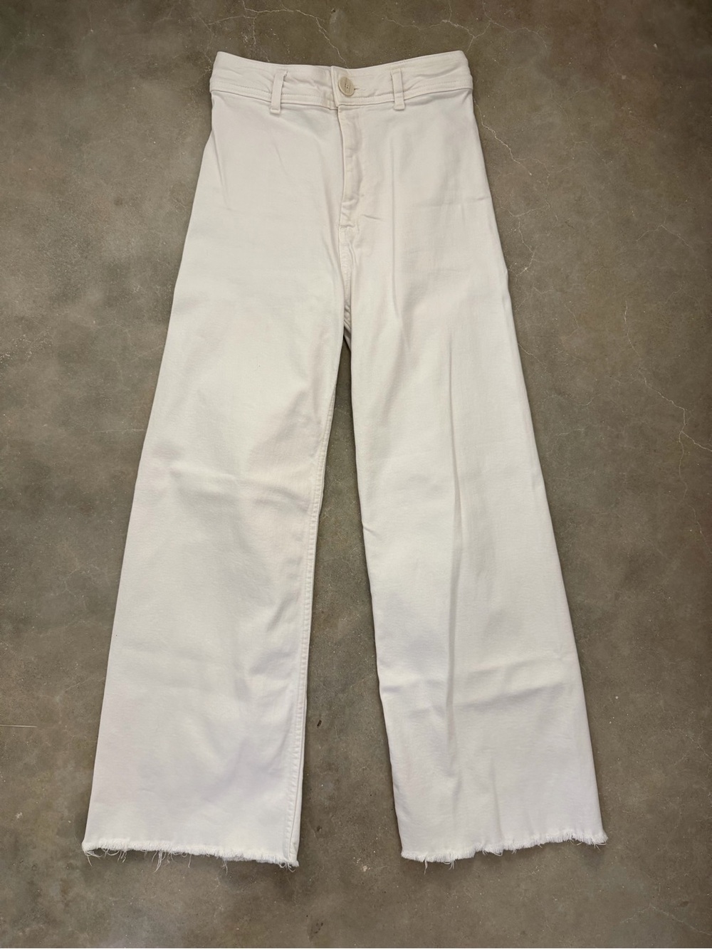 Zara The Marine Straight White Jeans - Picture 3 of 10